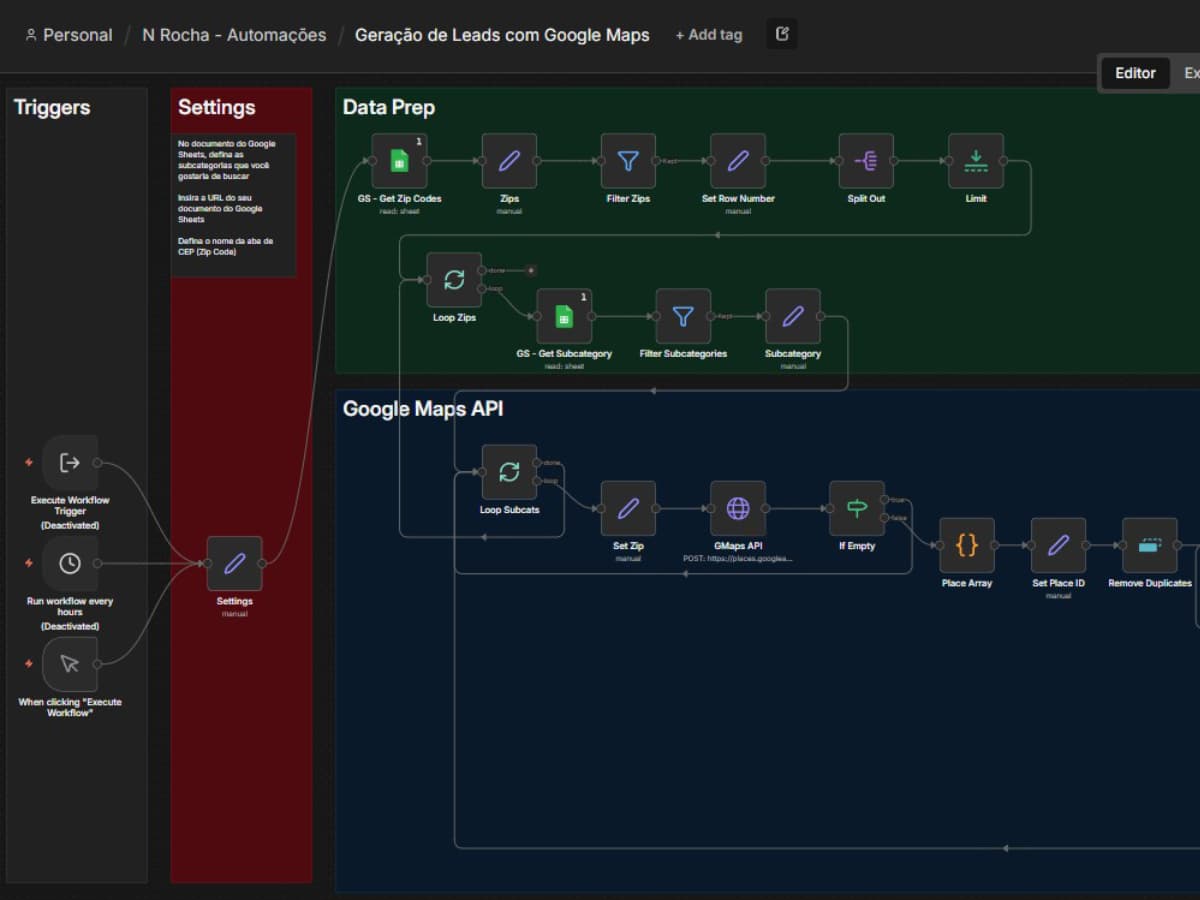 Geração de Leads via Google Maps