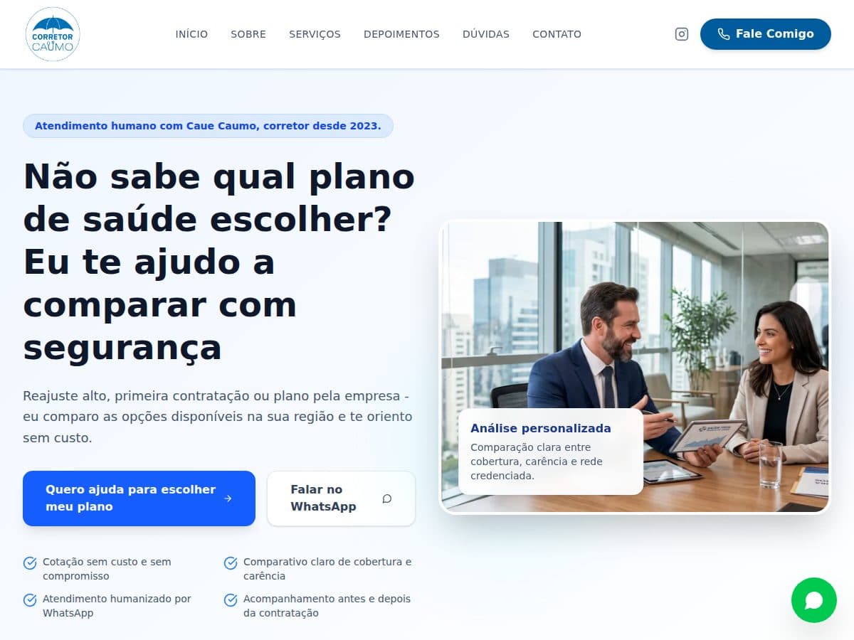 Corretor Caumo em destaque